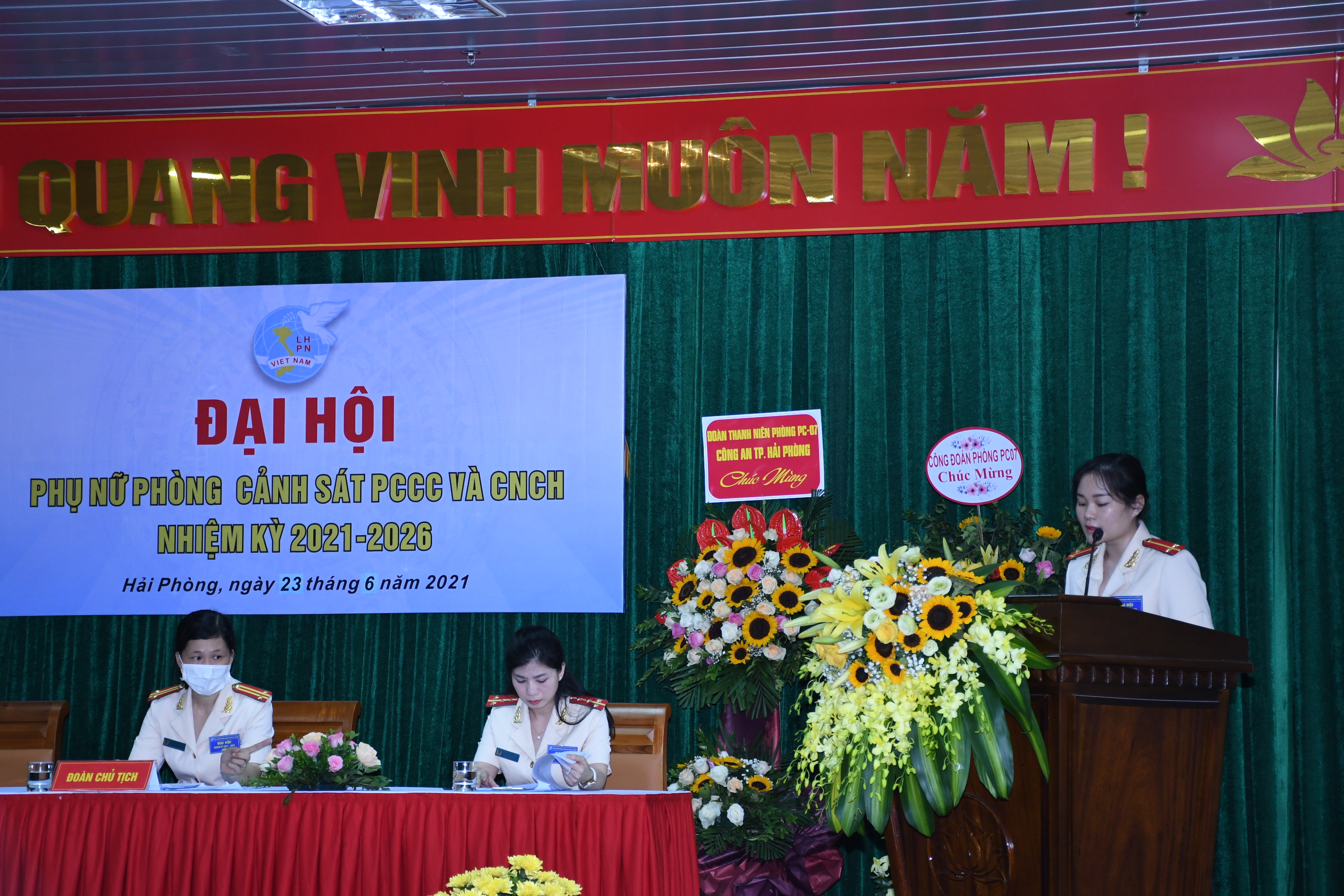 Hội Phụ nữ Phòng Cảnh sát PCCC và CNCH: Bầu 7 đồng chí vào Ban chấp hành nhiệm kỳ 2021-2026